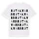 Rutakvarn ordlek t-shirt