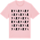 Pink Cotton t-shirt med Rya ordlek t-shirt