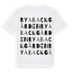 Rya Backgården ordlek t-shirt