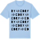 Blue Soul t-shirt med Rya Hed ordlek t-shirt