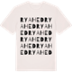 Vintage White t-shirt med Rya Hed ordlek t-shirt