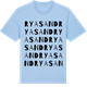 Blue Soul t-shirt med Rya sand ordlek t-shirt