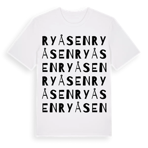 Ryåsen ordlek t-shirt – ekologisk bomull t-shirt från Pinshirt