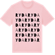 Pink Cotton t-shirt med Ryda ordlek t-shirt
