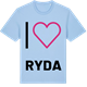 Blue Soul t-shirt med Jag älskar Ryda t-shirt stort tryck