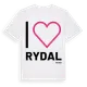 White t-shirt med Jag älskar Rydal t-shirt stort tryck