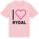 Pink Cotton t-shirt med Jag älskar Rydal t-shirt stort tryck