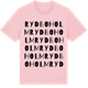 Pink Cotton t-shirt med Rydboholm ordlek t-shirt