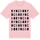 Pink Cotton t-shirt med Rydebo ordlek t-shirt