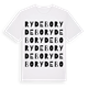 White t-shirt med Rydebo ordlek t-shirt