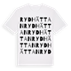 White t-shirt med Rydhättan ordlek t-shirt