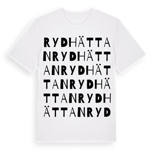 Rydhättan ordlek t-shirt – ekologisk bomull t-shirt från Pinshirt