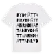 White t-shirt med Rydhättan ordlek t-shirt