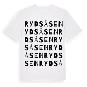 Rydsåsen ordlek t-shirt – ekologisk bomull t-shirt från Pinshirt