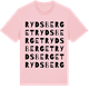 Pink Cotton t-shirt med Rydsberget ordlek t-shirt