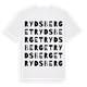 White t-shirt med Rydsberget ordlek t-shirt