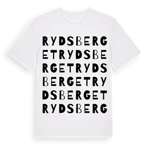Rydsberget ordlek t-shirt – ekologisk bomull t-shirt från Pinshirt