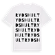 White t-shirt med Rydshult ordlek t-shirt