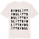 Vintage White t-shirt med Rydslätt ordlek t-shirt