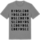 Mid Heather Gray t-shirt med Rydsled ordlek t-shirt