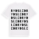 Rydsled ordlek t-shirt