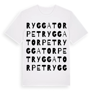 Ryggatorpet ordlek t-shirt – ekologisk bomull t-shirt från Pinshirt
