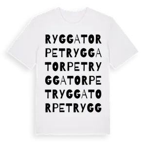 Ryggatorpet ordlek t-shirt – ekologisk bomull t-shirt från Pinshirt