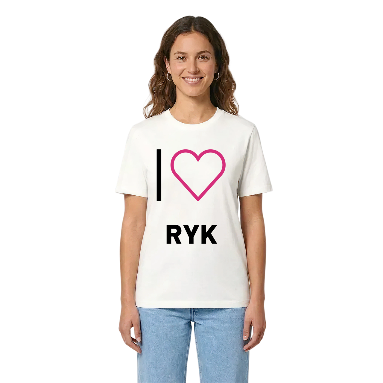 Jag älskar Ryk t-shirt stort tryck i miljö