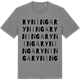 Mid Heather Gray t-shirt med Ryninga ordlek t-shirt