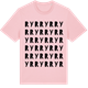 Pink Cotton t-shirt med Ryr ordlek t-shirt