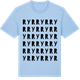 Blue Soul t-shirt med Ryr ordlek t-shirt