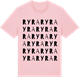 Pink Cotton t-shirt med Ryra ordlek t-shirt