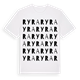 White t-shirt med Ryra ordlek t-shirt