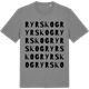 Mid Heather Gray t-shirt med Ryrskog ordlek t-shirt