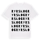 Ryrskog ordlek t-shirt