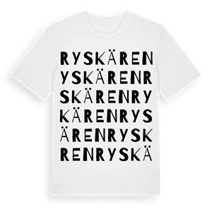 Ryskären ordlek t-shirt – ekologisk bomull t-shirt från Pinshirt