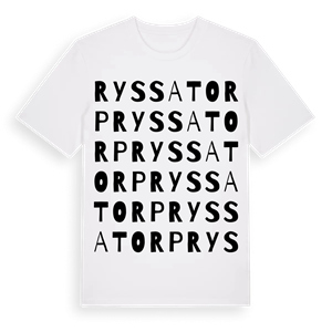Ryssatorp ordlek t-shirt – ekologisk bomull t-shirt från Pinshirt