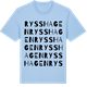 Blue Soul t-shirt med Rysshagen ordlek t-shirt
