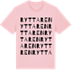 Pink Cotton t-shirt med Ryttaren ordlek t-shirt