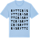 Blue Soul t-shirt med Rytterås ordlek t-shirt