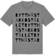 Mid Heather Gray t-shirt med Ryttmästarbostället ordlek t-shirt