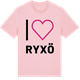 Pink Cotton t-shirt med Jag älskar Ryxö t-shirt stort tryck