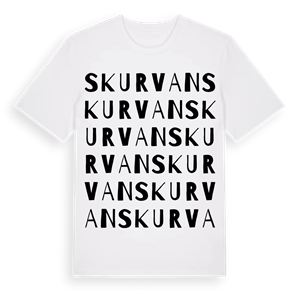S kurvan ordlek t-shirt – ekologisk bomull t-shirt från Pinshirt