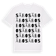 White t-shirt med Säbo ordlek t-shirt
