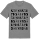 Mid Heather Gray t-shirt med Säbyn ordlek t-shirt