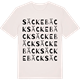 Vintage White t-shirt med Säckebäck ordlek t-shirt