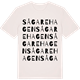 Vintage White t-shirt med Sågarehagen ordlek t-shirt