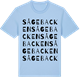 Blue Soul t-shirt med Sågebacken ordlek t-shirt