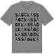 Mid Heather Gray t-shirt med Sågekas ordlek t-shirt