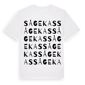 Sågekas ordlek t-shirt – ekologisk bomull t-shirt från Pinshirt
